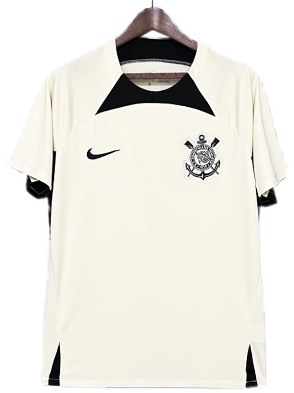 SC Corinthians training jersey soccer uniform men's white sportswear football kit top shirt 2024-2025